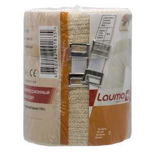 Бинт эластичный медицинский LAUMA (Лаума) модель 2 Latex Free высокой степени растяжимости размер 2м х 10см