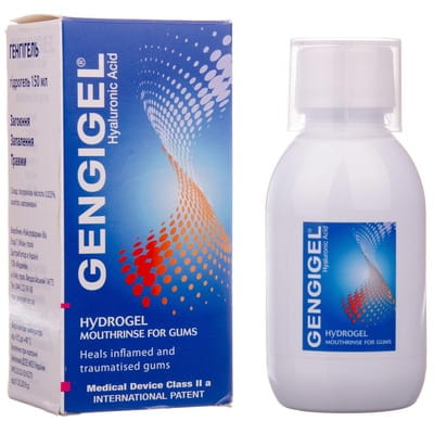 Жидкость для десен Генгигель для ежедневного использования при поражениях слизистой рта и десен 150 мл