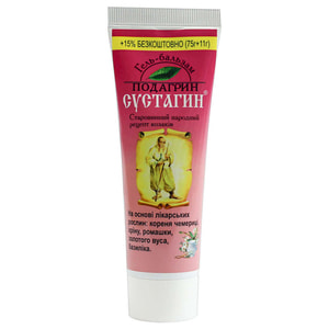 Гель-бальзам профілактичний Сустагін Подагрин для поліпшення роботи суглобів 75 г + 11 г