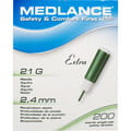 Ланцет (скарифікатор) автоматичний Medlance® plus Extra (Медланс плюс Екстра) зелений розмір голки 21G, глубина прокола 2,4мм 200 шт
