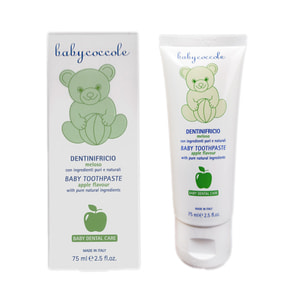 Зубна паста для дітей BABYCOCCOLE (Бейбікоколе) з вітамінами і кальцієм яблуко 75 мл