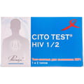 Тест CITO TEST (Цито тест) HIV 1/2 для определения антител к ВИЧ-инфекции 1 и 2 типа в цельной крови, сыворотке и плазме 1 шт