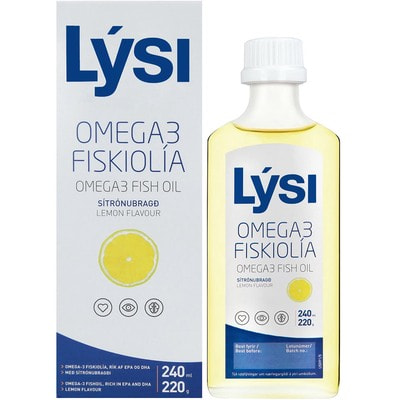 Омега-3 (рыбий жир) LYSI (Лиси) со вкусом лимона флакон 240 мл