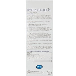 Омега-3 (рыбий жир) LYSI (Лиси) со вкусом лимона флакон 240 мл