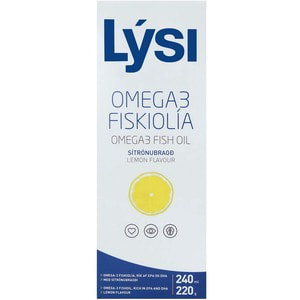 Омега-3 (рыбий жир) LYSI (Лиси) со вкусом лимона флакон 240 мл