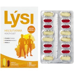 Омега-3 (риб'ячий жир) LYSI (Лісі) Health duet з мультивітамінами капсули 4 блістера по 16 шт