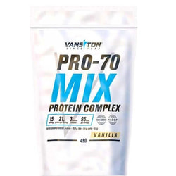 Высокобелковый продукт для спортсменов VANSITON (Ванситон) Про-70 Протеин Ваниль порошок 450 г