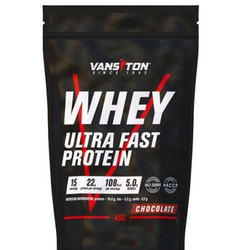 Высокопроцентный сывороточный белок для спортсменов VANSITON (Ванситон) Ultra Pro (Ультра Про) Протеин Шоколад порошок 450 г