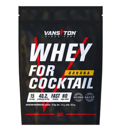 Високобілковий продукт для спортсменів VANSITON (Вансітон) Для коктейлів Протеїн Банан порошок 900 г