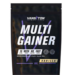 Вуглеводно-білковий продукт для спортсменів VANSITON (Вансітон) Multi Gainer (Мульти Гейнер) Ваніль порошок 900 г