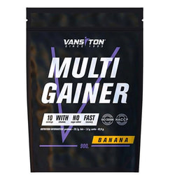 Вуглеводно-білковий продукт для спортсменів VANSITON (Вансітон) Multi Gainer (Мульти Гейнер) Банан порошок 900 г