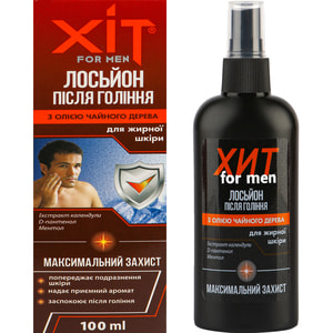 Лосьон після гоління Аромат ХІТ для чоловіків з олією чайного дерева 100 мл