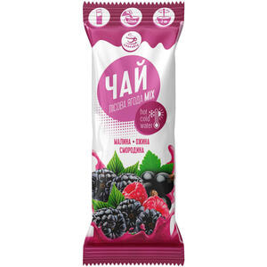 Чай лесная ягода СМАКУЙТЕ концентрат напитка жидкий малина, ежевика, смородина в стиках по 50 г 12 шт
