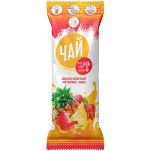 Чай клубника-ананас СМАКУЙТЕ концентрат напитка жидкий в стиках по 50 г 12 шт