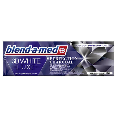 Зубная паста BLEND-A-MED (Блендамед) 3D White Luxe Совершенство с углем 75 мл