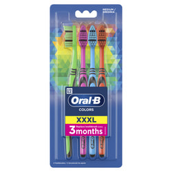Зубная щетка ORAL-B (Орал-би) Colors (Колорс) 40 средней жесткости 4 шт