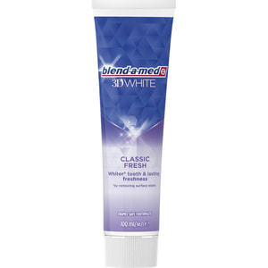 Зубная паста BLEND-A-MED (Блендамед) 3D White Классическая свежесть 100 мл