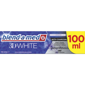 Зубная паста BLEND-A-MED (Блендамед) 3D White (3 три дэ вайт) Древесный уголь 100 мл