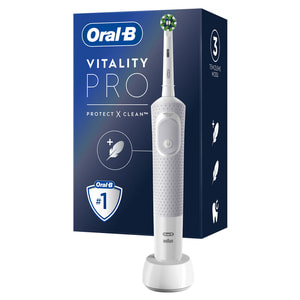 Зубная щетка электрическая ORAL-B (Орал-би) Vitality (Виталити) D103.413.3 Protect clean тип 3708 цвет White