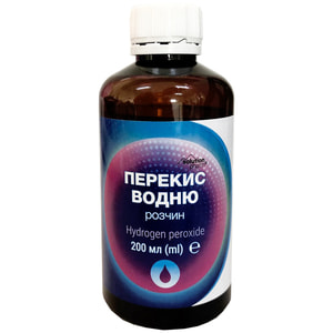 Перекись вод. р-р 3% фл. 200мл Solution Pharm