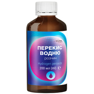 Перекись вод. р-р 3% фл. 200мл Solution Pharm