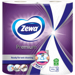 Полотенца бумажные ZEWA (Зева) Premium 2 слоя 90 отрывов 2 рулона