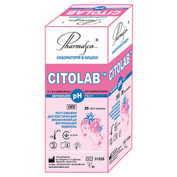 Тест-смужка Citolab pH (Цитолаб pH) для визначення pH вагінального середовища 25 шт