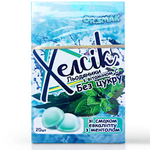 Леденцы с витамином С Dr.Smak (Др. Смак) Хелсик без сахара со вкусом эвкалипта с ментолом 20 шт