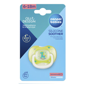 Пустышка силиконовая CANPOL (Канпол) артикул 23/292 от 6 до 18 месяцев цвет в ассортименте 1 шт