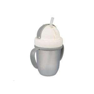 Поильник-непроливайка CANPOL (Канпол) артикул 56/522_grey серый с силиконовой трубочкой 210 мл