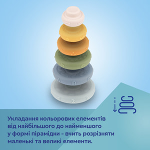 Іграшка тактильна пірамідка CANPOL (Канпол) (артикул) 79/103