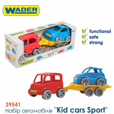 Набір ігровий WADER (Вадер) 39541 Авто Kid cars Sport автобус + гольф