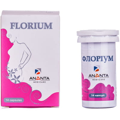 Капсули для покращення імунітету та нормалізації мікрофлори у жінок Флоріум флакон 14 шт