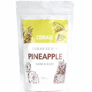 Скраб для тіла  COURAGE (Кураж) цукровий Sugar scrub ананас 250 г