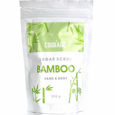 Скраб для тела COURAGE (Кураж) сахарный Sugar scrub бамбук 250 г