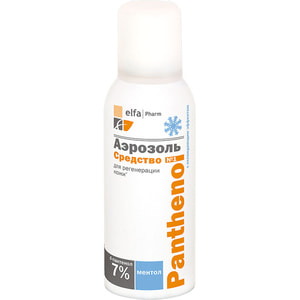 Аэрозоль ELFA PHARM (Эльфа Фарм) Panthenol (Пантенол) охлаждающий регенерирующий, при ссадинах и ожогах 150 мл