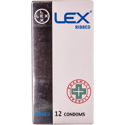 Презервативи LEX (Лекс) Ribbed ребристі 12 шт