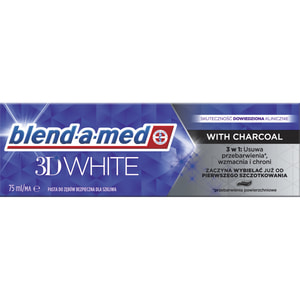 Зубная паста BLEND-A-MED (Блендамед) 3D White С древесным углем 75 мл