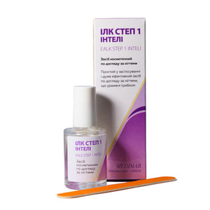 Илк Степ 1 Интели средство косметическое противогрибковое для ухода за ногтями раствор флакон 14 мл