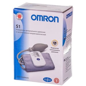 Измеритель (тонометр) артериального давления Omron (Омрон) модель S1 HEM-4030-RU полуавтоматический