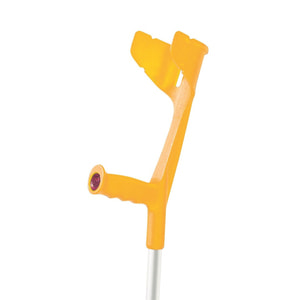 Костыль подлокотный алюминиевый REBOTEC (Реботек) с опорой высота 99-122 см модель MAGIC-TWIN STANDARD-CLIP цвет желтый