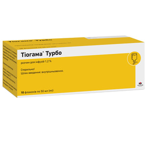 Тиогамма Турбо р-р д/инф. 1.2% фл. 50мл №10
