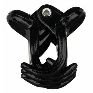 Защіпка для волосся TITANIA (Титанія) пластмасова зубчата маленька чорна 1,5 см артикул 7931 6 шт