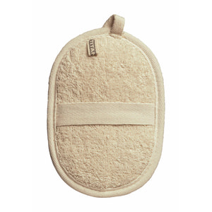 Мочалка TITANIA (Титания) артикул 7105 банная массажная с луфы и хлопка размер 18 см ? 12 см 1 шт