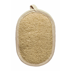 Мочалка TITANIA (Титания) артикул 7105 банная массажная с луфы и хлопка размер 18 см ? 12 см 1 шт