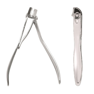 Щипцы для ногтей TITANIA (Титания) артикул 1054 выгнутые хромированные