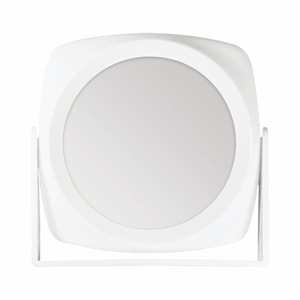 Дзеркало TITANIA (Титанія) артикул 1580L двосторонне косметичне біле 18 см