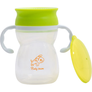 Поильник-непроливайка детский BABY TEAM (Беби Тим) артикул 5035 360 с ручками с 6 месяцев 300 мл