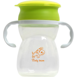 Поильник-непроливайка детский BABY TEAM (Беби Тим) артикул 5035 360 с ручками с 6 месяцев 300 мл