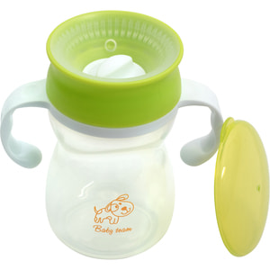 Поильник-непроливайка детский BABY TEAM (Беби Тим) артикул 5035 360 с ручками с 6 месяцев 300 мл